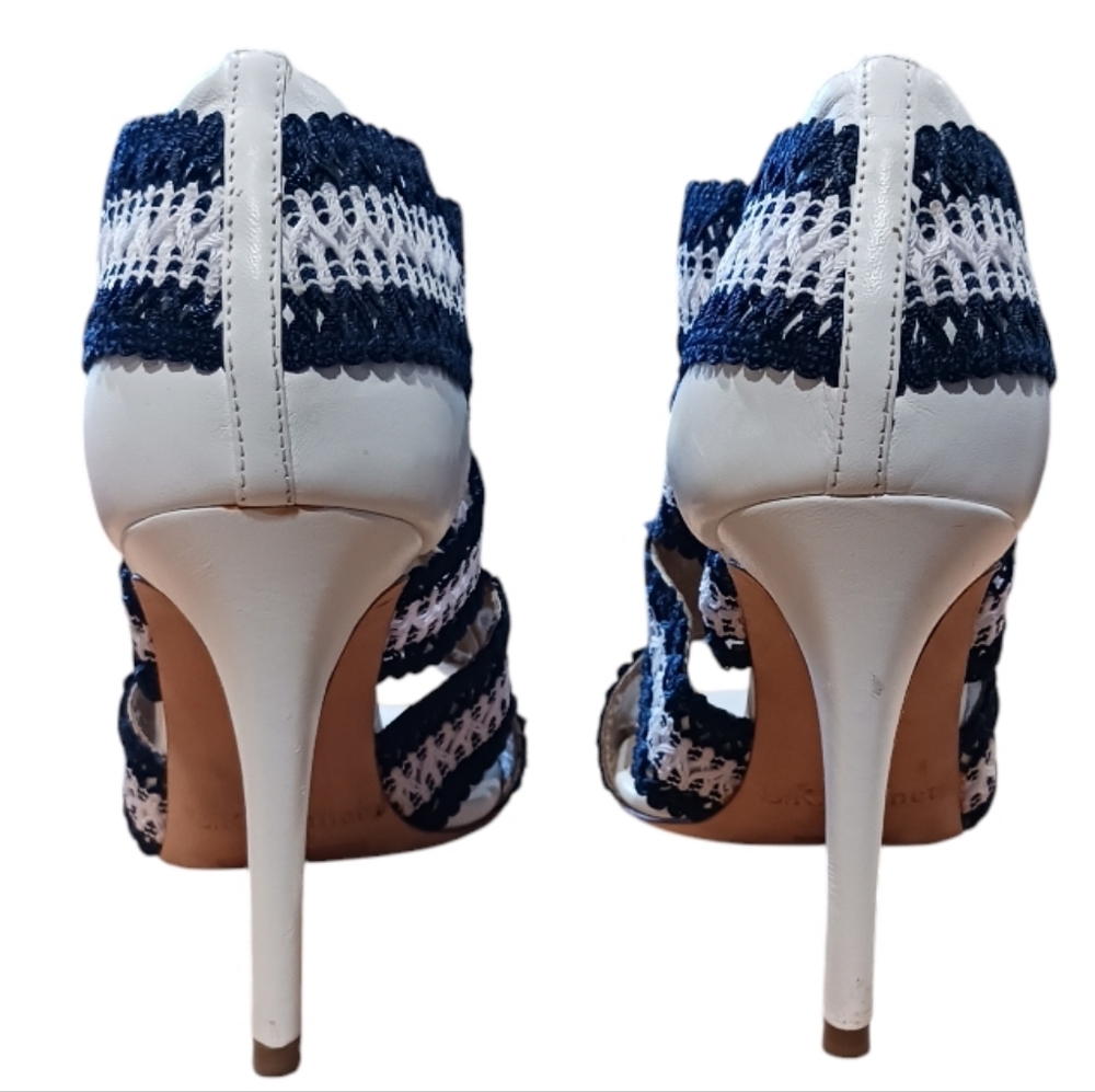 L.K. Bennett Eloise Crochet High Heels - Picture 7 of 14